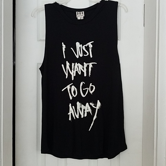 Haute Hippie "I Want To Go Away" Tank NWOT Sz L - Picture 3 of 6
